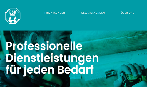Website-Erstellung für die BSD GmbH